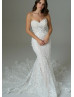 Strapless Ivory Lace Glitter Tulle Romantic Wedding Dress Strapless Ivory Lace Glitter Tulle Romantic Wedding Dress